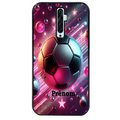 Coque noire taperso pour OPPO Reno 2 et 2Z avec motif foot etoile personnalisee protection antichoc personnalisée