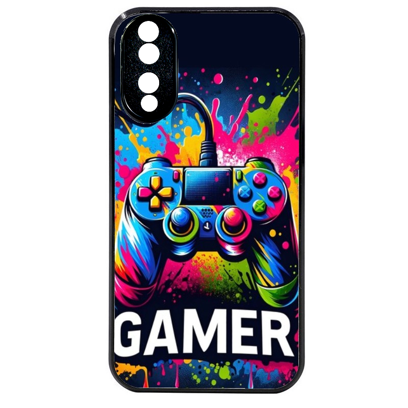 Coque noire taperso pour Honor 70 LITE 90 et LITE avec motif gamer protection antichoc personnalisée
