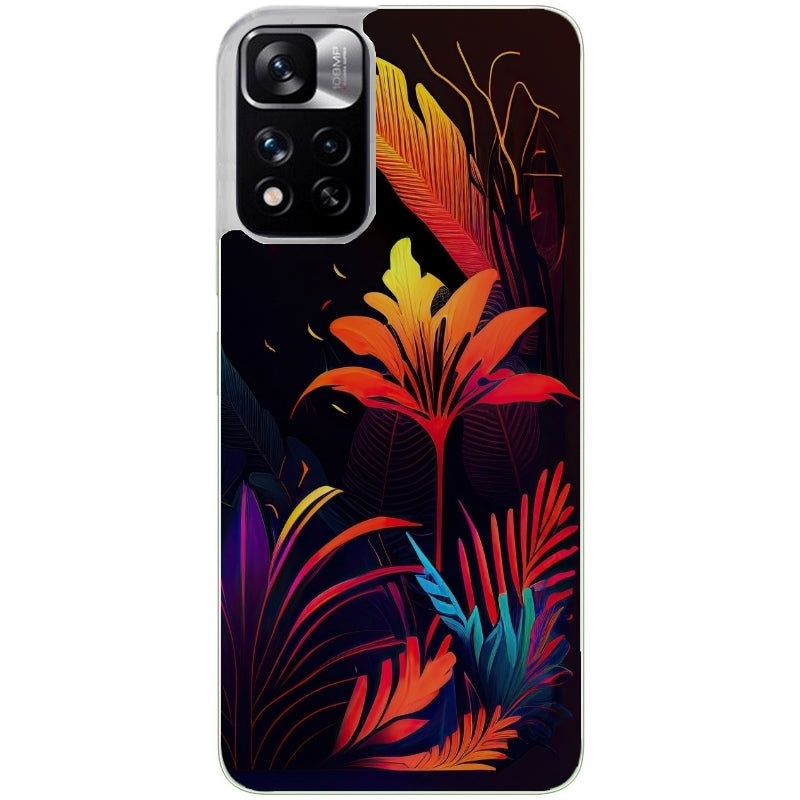 Coque taperso pour Redmi Note 10 4G 5G PRO 10S avec motif tropical jaune protection antichoc personnalisée
