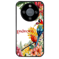 Coque noire taperso pour Magic 5 6 LITE et PRO avec motif perroquet personnalisee protection antichoc personnalisée