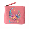 Porte monnaie namaste lune en feutrine en feutrine