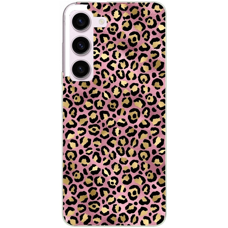 Coque taperso pour Galaxy A13 4G et 5G A23 A53 avec motif leopard rose protection antichoc personnalisée