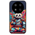 Coque noire taperso pour Magic 7 LITE et PRO avec motif panda katana personnalisee protection antichoc personnalisée