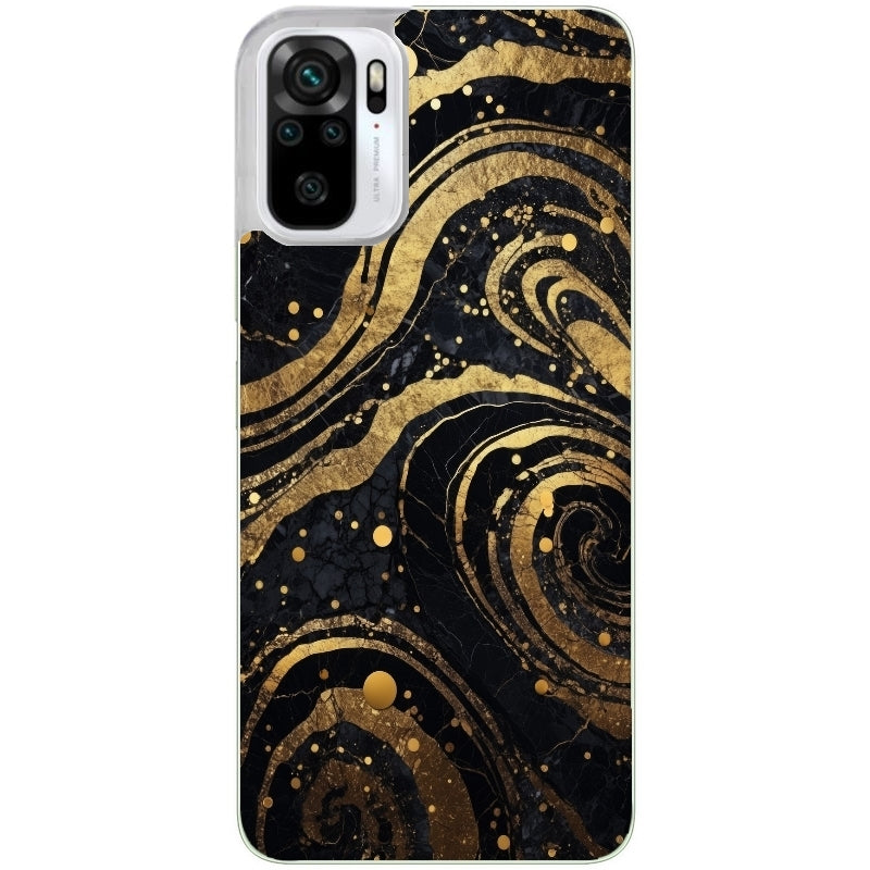 Coque taperso pour Redmi Note 10 4G 5G PRO 10S avec motif marbre noir protection antichoc personnalisée