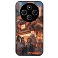 Coque noire taperso pour POCO C75 avec motif anime street japan personnalise protection antichoc personnalisée