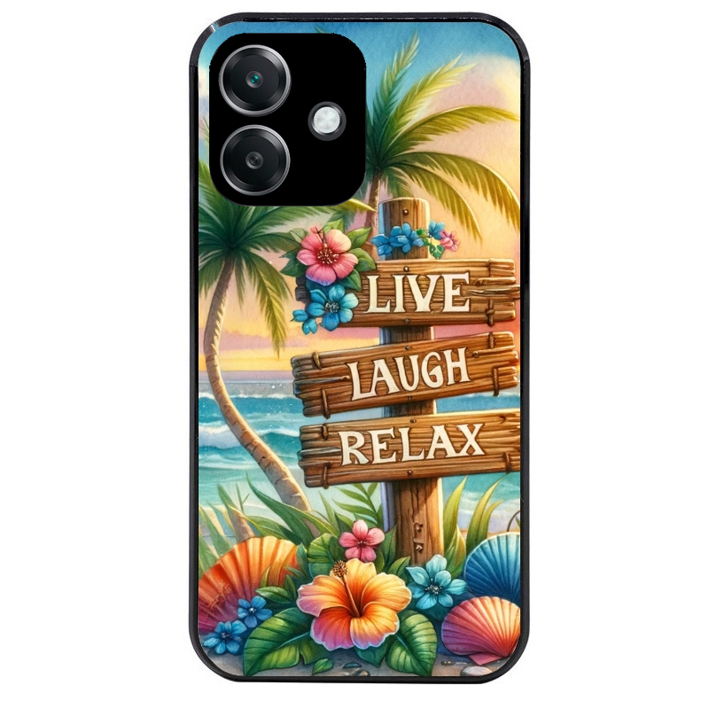 Coque noire taperso pour OPPO A40 avec motif tropical vacances protection antichoc personnalisée