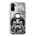 Coque taperso pour Redmi Note 10 4G 5G PRO 10S avec motif tete de mort gamer beton protection antichoc personnalisée