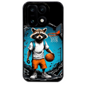 Coque noire taperso pour OnePlus 15 avec motif basket racoon protection antichoc personnalisée