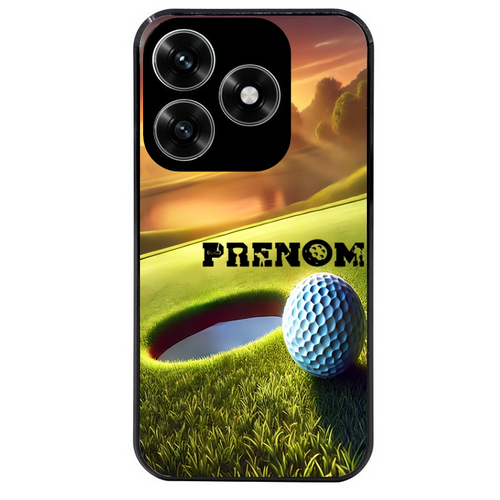 Coque noire taperso pour Honor X6B X5C X5C PLUS avec motif golf personnalisee protection antichoc personnalisée