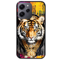 Coque noire taperso pour Redmi 12 4G et 5G avec motif tigre style hip hop protection antichoc personnalisée