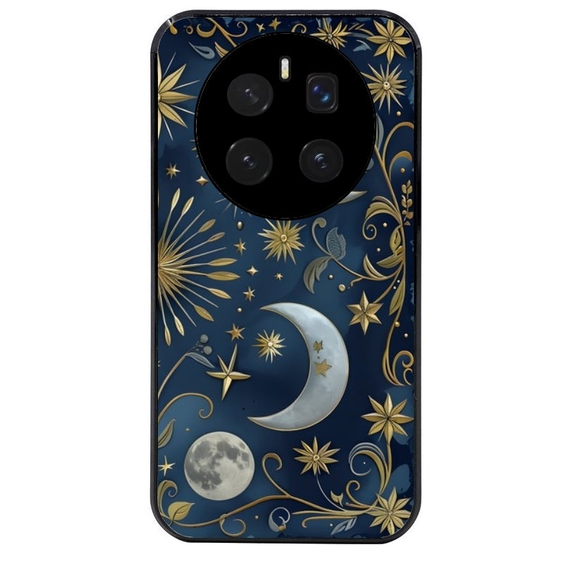 Coque noire taperso pour Magic 7 LITE et PRO avec motif lune et etoile protection antichoc personnalisée