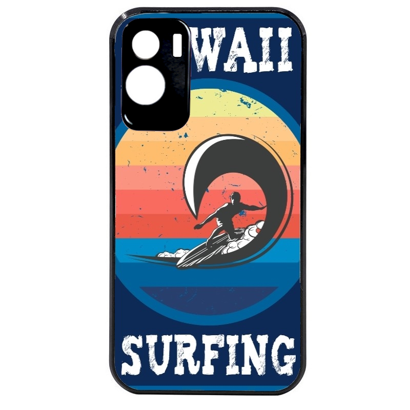 Coque noire taperso pour Honor 70 LITE 90 et LITE avec motif hawaii et surf protection antichoc personnalisée
