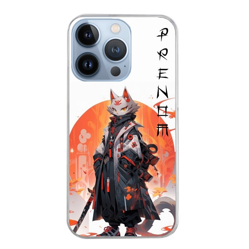 Coque taperso pour Iphone 14 et PRO PLUS PRO MAX avec motif anime chat japan personnalise protection antichoc personnalisée