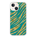 Coque taperso pour Iphone 15 et PRO PLUS PRO MAX avec motif zebre vert protection antichoc personnalisée