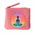 Porte monnaie namaste et bouddha en feutrine en feutrine