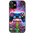 Coque noire taperso pour OPPO A5 PRO 4G et 5G avec motif gamer electro personnalisee protection antichoc personnalisée