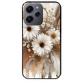 Coque noire taperso pour Redmi 12 4G et 5G avec motif dreamcatcher marguerite protection antichoc personnalisée