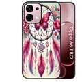 Coque noire taperso pour OPPO A6 PRO 4G et 5G avec motif dreamcatcher et papillon protection antichoc personnalisée
