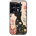 Coque noire taperso pour OnePlus 11 et 12 avec motif chat papillon 1 protection antichoc personnalisée