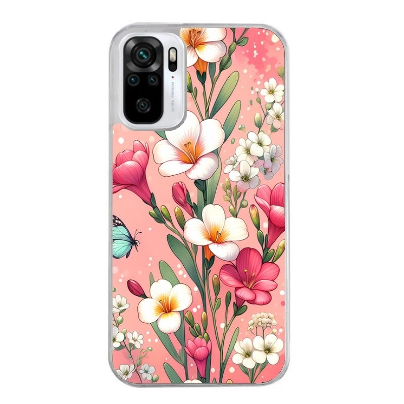 Coque taperso pour Redmi Note 10 4G 5G PRO 10S avec motif fleur rose protection antichoc personnalisée