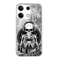 Coque taperso pour Redmi Note 13 4G 5G PRO avec motif tete de mort gamer beton protection antichoc personnalisée