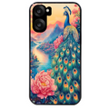 Coque noire taperso pour OnePlus Nord CE5 avec motif paon japan protection antichoc personnalisée