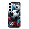 Coque taperso pour galaxy A05S A15 A25 A35 A55 avec motif foot tricolore personnalisee protection antichoc personnalisée
