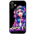 Coque noire taperso pour OPPO A5 PRO 4G et 5G avec motif anime manga et psycho protection antichoc personnalisée