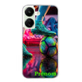 Coque taperso pour POCO C65 4G avec motif foot beton personnalisee protection antichoc personnalisée