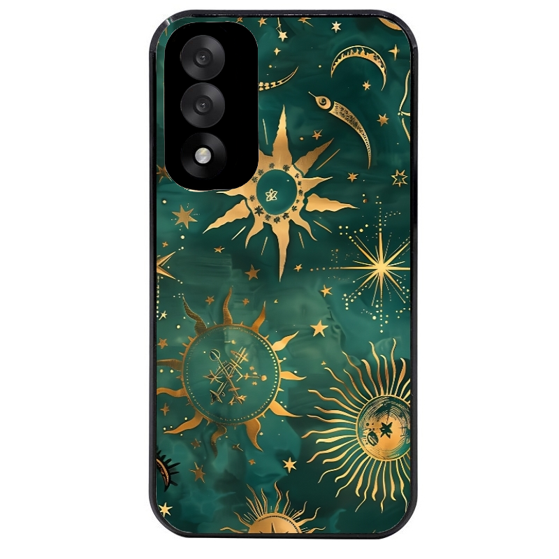 Coque noire taperso pour OnePlus Nord 5 avec motif lune et astro protection antichoc personnalisée
