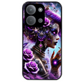 Coque noire taperso pour POCO C85 avec motif fee style steampunk protection antichoc personnalisée