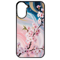 Coque noire taperso pour Redmi A5 4G avec motif marbre fleur cerisier protection antichoc personnalisée