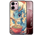 Coque noire taperso pour OPPO A6 PRO 4G et 5G avec motif dragon ramen 2 protection antichoc personnalisée
