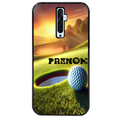 Coque noire taperso pour OPPO Reno 2 et 2Z avec motif golf personnalisee protection antichoc personnalisée