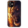 Coque noire taperso pour OPPO A5 PRO 4G et 5G avec motif lion flamme protection antichoc personnalisée
