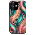 Coque noire taperso pour OPPO A40 avec motif effet fourrure leopard 2 protection antichoc personnalisée