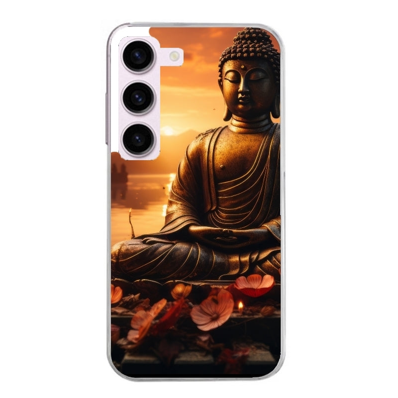Coque taperso pour Galaxy A13 4G et 5G A23 A53 avec motif bouddha et soleil protection antichoc personnalisée