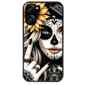 Coque noire taperso pour OnePlus Nord CE5 avec motif tete de mort tatoo protection antichoc personnalisée