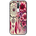 Coque noire taperso pour OPPO A5 A9 2020 avec motif dreamcatcher et coeur protection antichoc personnalisée