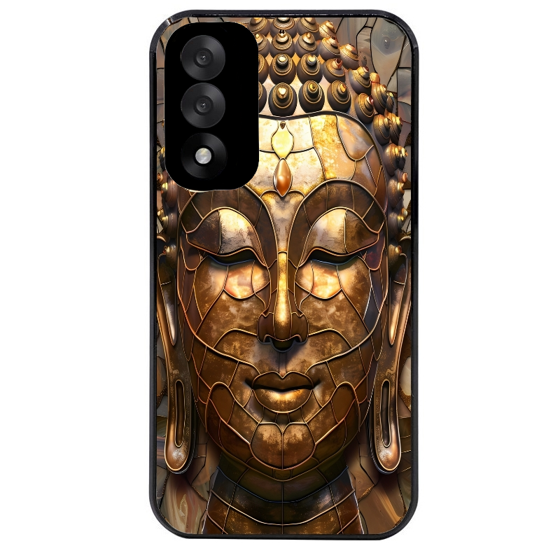 Coque noire taperso pour OnePlus Nord 5 avec motif bouddha et mosaique protection antichoc personnalisée