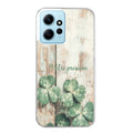 Coque taperso pour POCO X5 5G avec motif bois et trefle personnalisee protection antichoc personnalisée