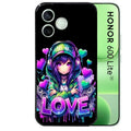 Coque noire pour Honor 600 LITE avec motif anime manga et love protection antichoc personnalisée