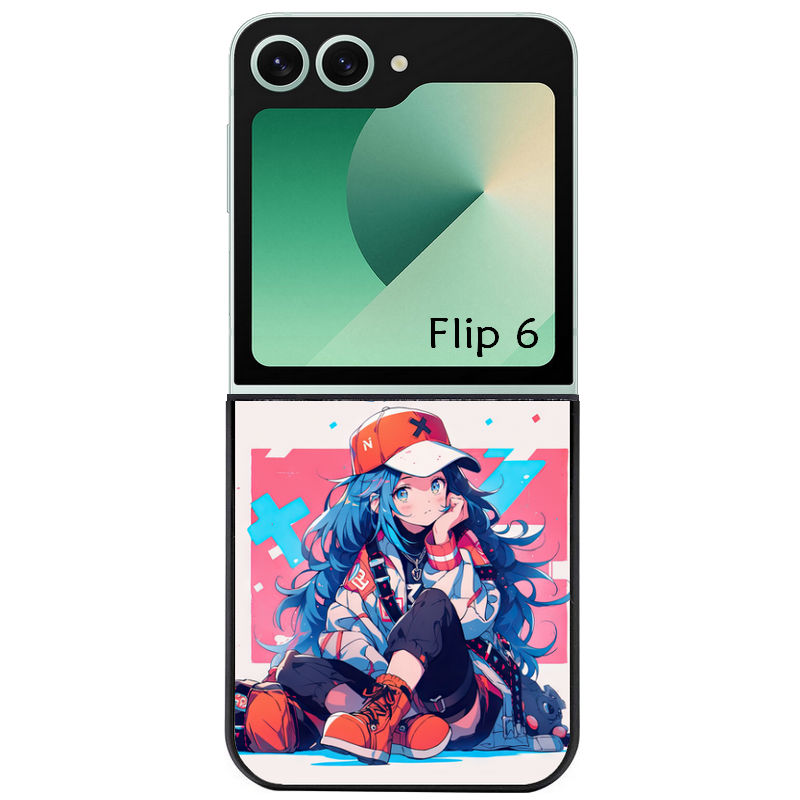 Coque pour Z FLIP 6 7 8 personnalisée anime casquette