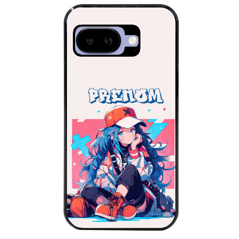 Coque pour Pixel 8A 9A 10A personnalisée anime casquette