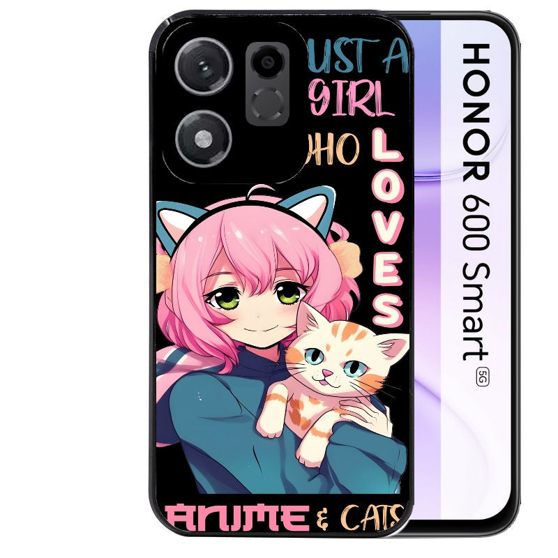 Coque pour Honor 600 SMART anime et chat