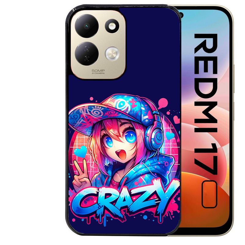 Coque pour Redmi 17 et 17C 4G 5G anime crazy