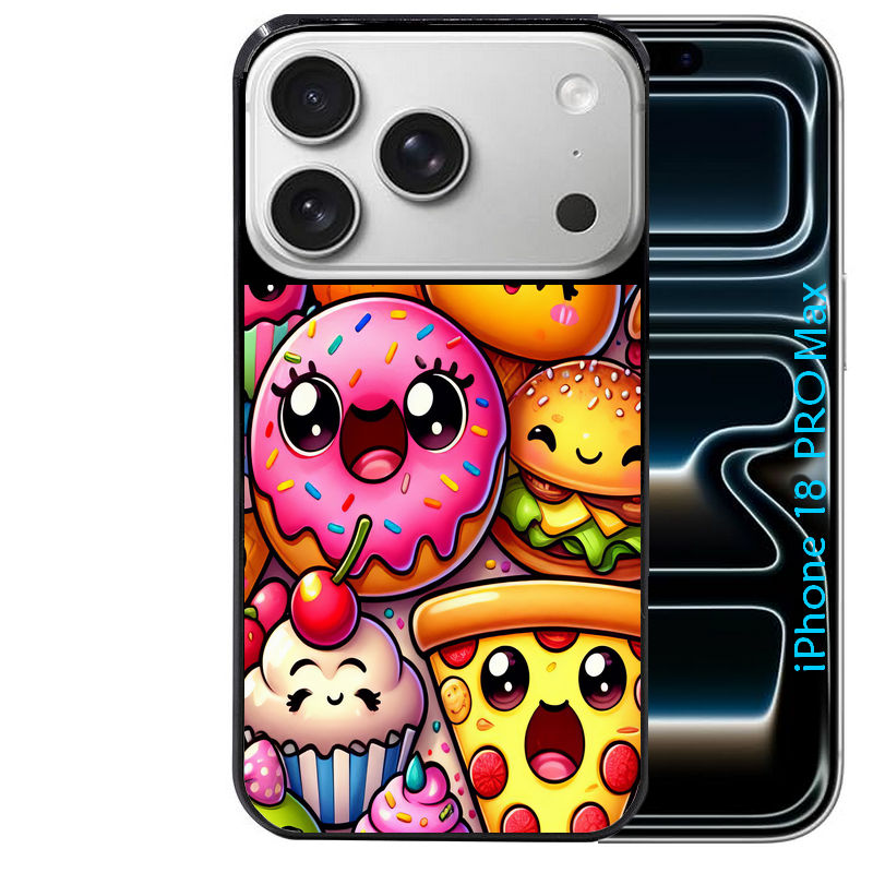 Coque pour Iphone 18 / PRO / PRO MAX / 18E anime donut kawaii