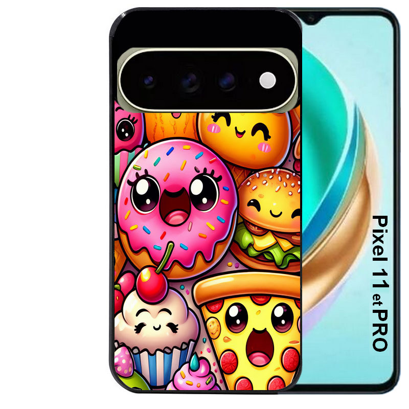 Coque pour Pixel 10 / 11 / PRO / XL anime donut kawaii