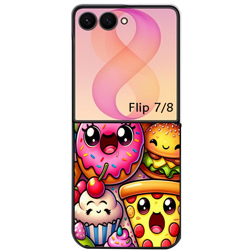 Coque pour Z FLIP 6 7 8 anime donut kawaii