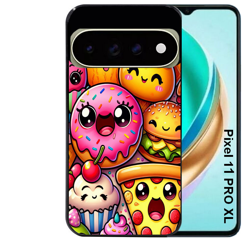 Coque pour Pixel 10 / 11 / PRO / XL anime donut kawaii